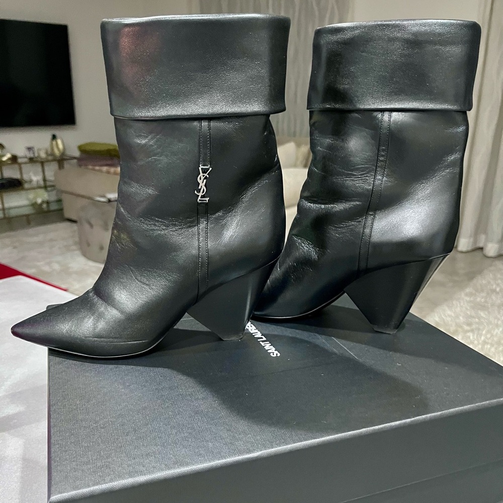 YSL Saint Laurent Miki 85mm ankle boots